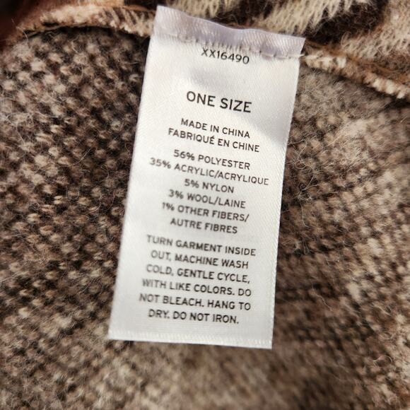 Treasure & Bond Fleece Plaid Jacket OS NWT - Picture 9 of 9